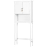 Over the Toilet Storage, Bathroom Cabinets Over Toilet, Cabinet Above Toilet with Doors and Shelves