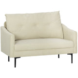 2 Seater Sofa, Small Modern Couch with High-Resilience Foam