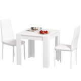 Dining Table Set for 2, Dining Room Table and PU Leather Upholstered Chairs