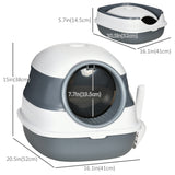 Foldable Large Cat Litter Box with Lid