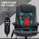 Executive Massage Chairs Heated High Back Reclining Office Chair Swivel Leather Adjustable Vibrating Furniture