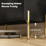 Buffet Cabinet, Modern Sideboard with 3 Soft-Close Drawers and 2 Adjustable Shelves for Living Room