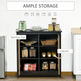 Kitchen Sideboard, Glass Door Buffet Cabinet, Accent Storage Cabinet with 2 Glass Doors and Adjustable Shelf for Dining Room