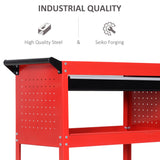 Tool Cart on Wheels, Ball Bearing Drawer, Storage Trays for Garage