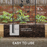 2 Pack Outdoor Metal Garden Trellis, 39