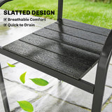 Stackable Patio Chairs Set of 4