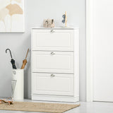 Shoe Cabinet with 3 Flip Drawers, Narrow Shoe Storage Cabinet, Holds 12 Pairs for Entryway