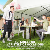 23' x 39' Party Tent, Heavy Duty Outdoor Canopy Tent Shelter with 2 Doors and 12 Windows for Parties