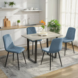 Dining Chairs Set of 4, Upholstered Dining Room Chairs with Steel Legs