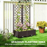 Raised Garden Bed with Trellis