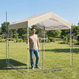 8 x 8 ft Pop Up Canopy Tent with 1-Button Push Easy Setup, UPF 50+ A-Frame Outdoor Instant Canopy