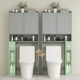 Armoire de rangement moderne au-dessus de la toilette avec 2 portes