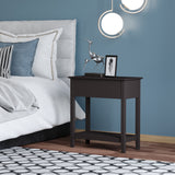 End Side Table in Flip Top Design with Cabinet and Bottom Shelf, Storage Furniture Decoration for Bedroom Living Room Office