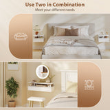 Floating Nightstand Set of 2, Wall Mounted Bedside Table with