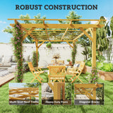 10' x 13' Wood Pergola