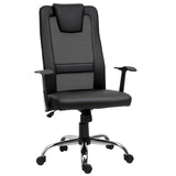 Ergonomic Office Chair with Thick Padded Headrest, Mesh Computer Desk Chair with Tilt Function