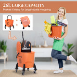 6.9 Gal/26L Mop Bucket, Wheels and Handle