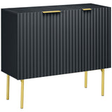 Meuble de rangement moderne, buffet de cuisine/salle à manger/couloir avec pieds dorés