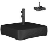 Garden Parasol Base 176 lbs Sand Filled Heavy Duty Stand for Cantilever Umbrellas and 1.89