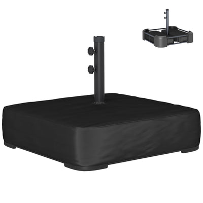 Garden Parasol Base 176 lbs Sand Filled Heavy Duty Stand for Cantilever Umbrellas and 1.89