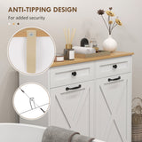 Tilt Out Laundry Cabinet, Bathroom Storage Cabinet with 2 Removable Baskets and 2 Drawers