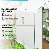 Serre accessible avec 3 étages, serre de jardin avec porte relevable et fenêtres à mailles, 140 x 213 x 190 cm