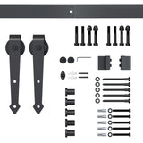 6.6FT Sliding Barn Door Track Kit, Fit 39