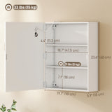 Bathroom Medicine Cabinet with Lights, Adjustable Shelves