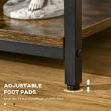 TV Stand for TVs Up to 55 Inches, TV Console with Open Storage Shelves