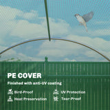Walk-in Tunnel Greenhouse, Roll-up Mesh Door