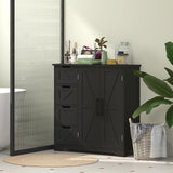 Bathroom Floor Cabinet, Farmhouse Bathroom Storage Cabinet with Adjustable Shelf