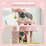 Flower Cat Tree with Sisal Scratching Posts