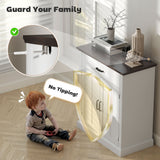 Buffet Bahut, Meuble de Rangement Moderne avec 2 Portes et Tablette Ajustable