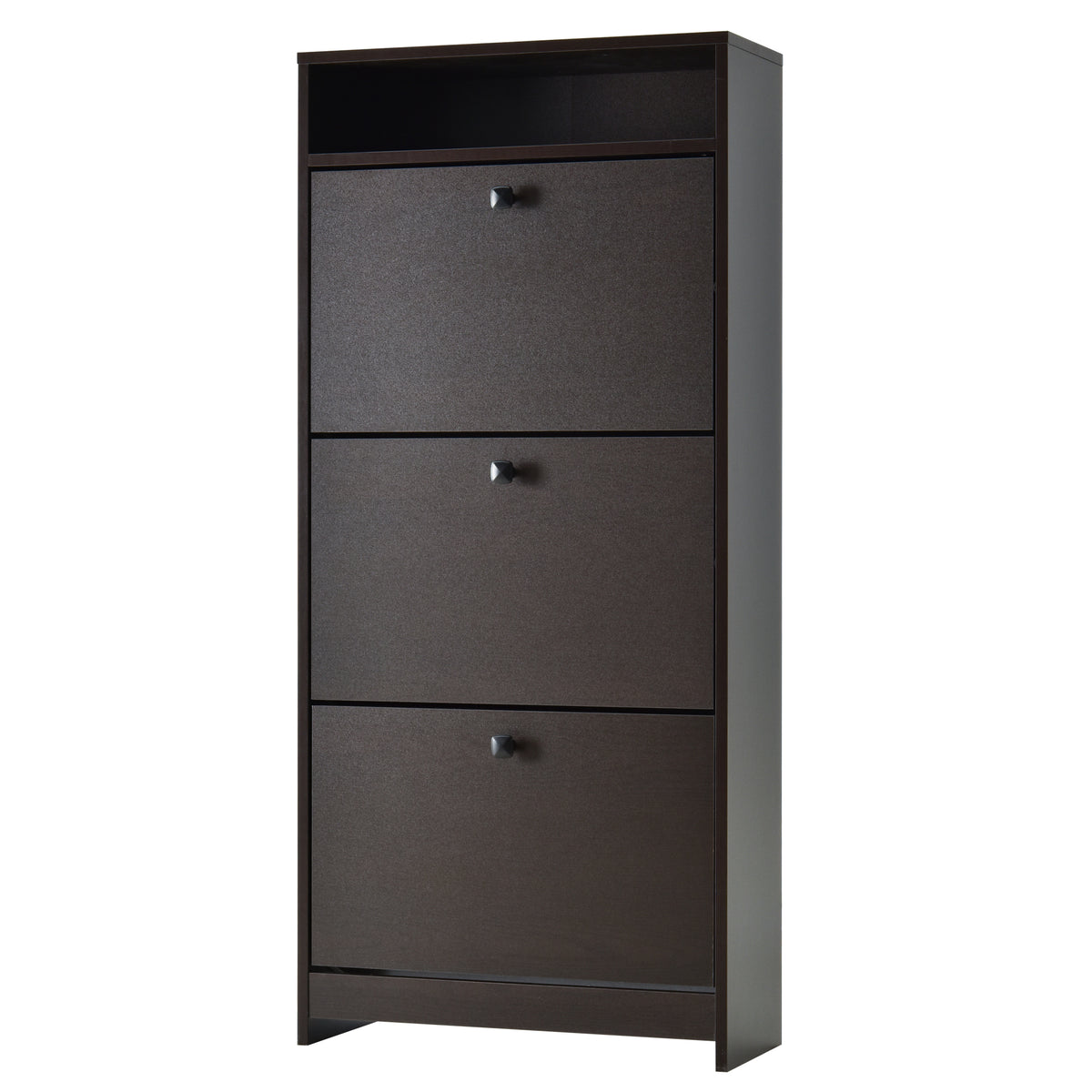 Slim Shoe Storage with 3 Flip Drawers and Adjustable Shelves Shoe Cabinet Organizer for 9 Pair