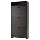 Slim Shoe Storage with 3 Flip Drawers and Adjustable Shelves Shoe Cabinet Organizer for 9 Pair