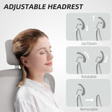 Ergonomic Mesh Office Chair, High Back Desk Chair with Rotatable Headrest, Lumbar Support