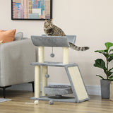 Small Cat Tree with Perch, Bed