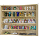 7-Tier Display Cabinet, Shot Glass Display Case, Glass Curio Cabinet with 2 Glass Doors and 6 Adjustable Shelves