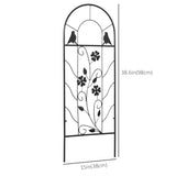 2 Pack Outdoor Metal Garden Trellis, 39