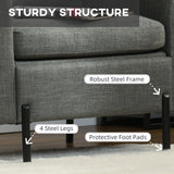 Fauteuil d'appoint moderne rembourré avec poches latérales et coussin pour chambre à coucher