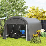 10' x 20' Portable Shed, Galvanised Steel Frame for Garden Tools