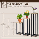 3 Packs Plant Stand Indoor, Metal Plant Stand Outdoor Plant Rack
