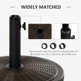 Base en ciment pour parasol compensé 29LBS, support parasol cantilever pour Φ1,4