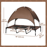 Elevated Dog Bed with Canopy, 48
