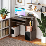 Computer Desk with Sliding Keyboard Tray Storage Drawer Shelf Home Office Workstation