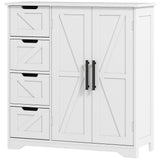 Bathroom Floor Cabinet, Farmhouse Bathroom Storage Cabinet with Adjustable Shelf