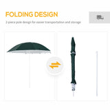 7.5FT 2-in-1 Umbrella Shelter with Carry Bag