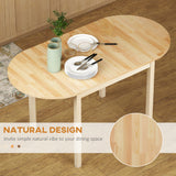 Solid Wood Kitchen Table, Drop Leaf Tables for Small Spaces, Folding Dining Table