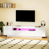 Entertainment Center with RGB LED Lights, TV Stand for 65-85 Inch TV