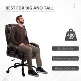 PU Leather Executive Office Chair with High Back, Adjustable Height and Swivel Wheels